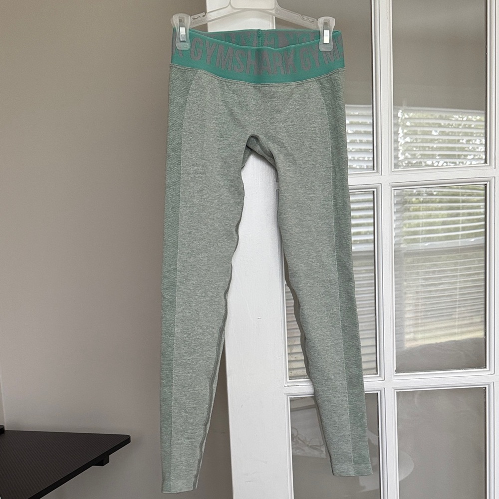 Gymshark Leggings with Teal Waistband